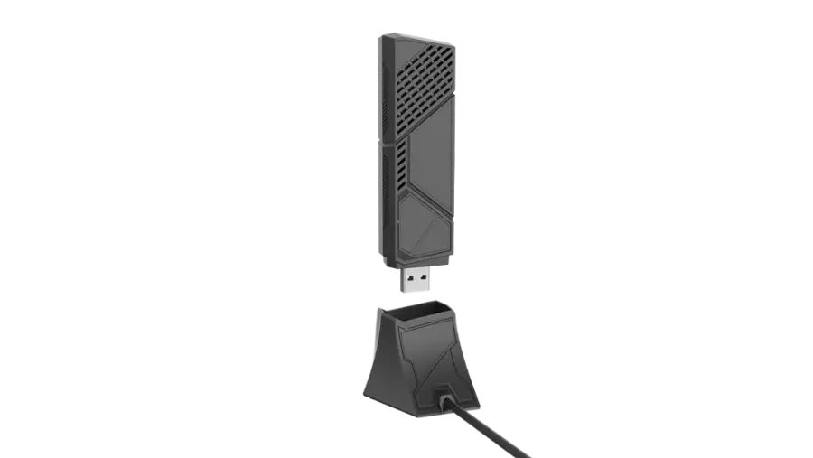 Asus Rog Network Adapter ASUS ROG USB BE92 BE6500 Tri Band Wi Fi 7 USB Network Adapter Black ROG ...