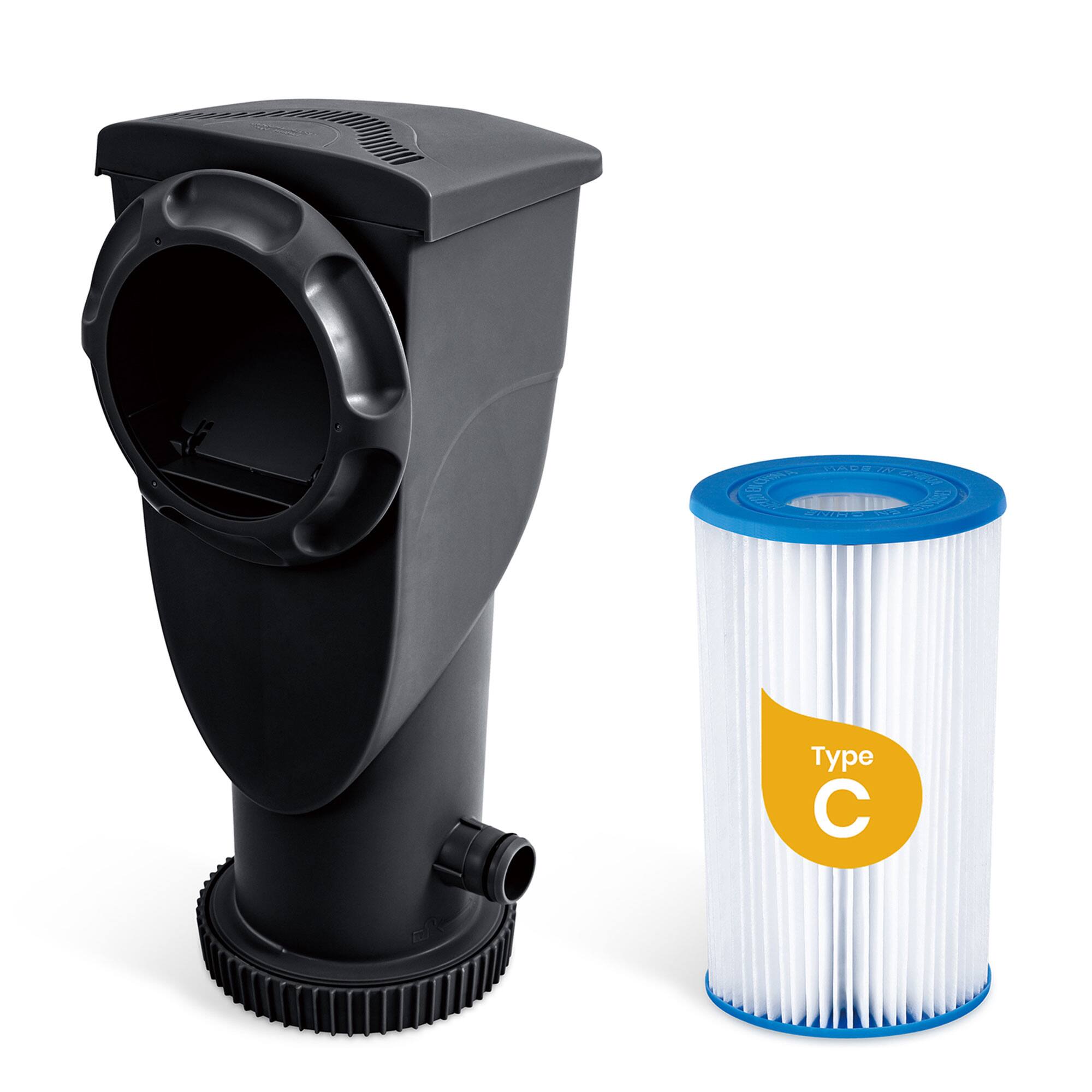 Alt View 7. Funsicle - Funsicle 14' x 42" Oasis Round Outdoor Above Ground Swimming Pool, Natural Teak - Natty Teak.