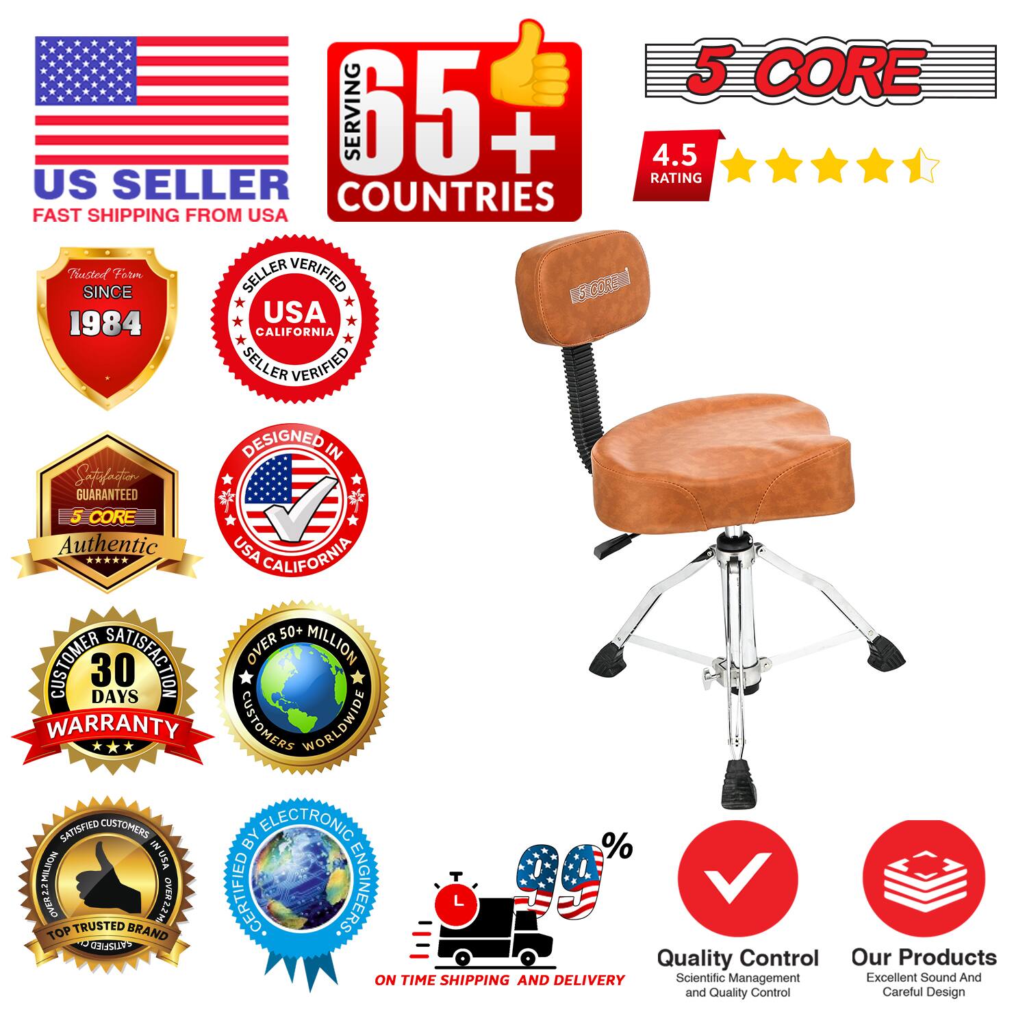 **US Seller**
- Fast Shipping from USA

**5 Core**
- 65+ Countries Served
- 4.5 Rating

**Trusted Since 1984**

**Seller Verified**
- USA California
- Seller Verified

**Designed in USA California**

**Authentic USA California**

**Satisfaction Guaranteed**

**30 Days Warranty**

**Over 50+ Million Customers Worldwide**

**Certified by Electronic Engineers**

**Top Trusted Brand**

**On Time Shipping and Delivery**

**Quality Control**
- Scientific Management
- Excellent Sound and Quality Control

**Our Products**
- Excellent Sound and Quality Control
- Careful Design

**Satisfied Customers Worldwide**