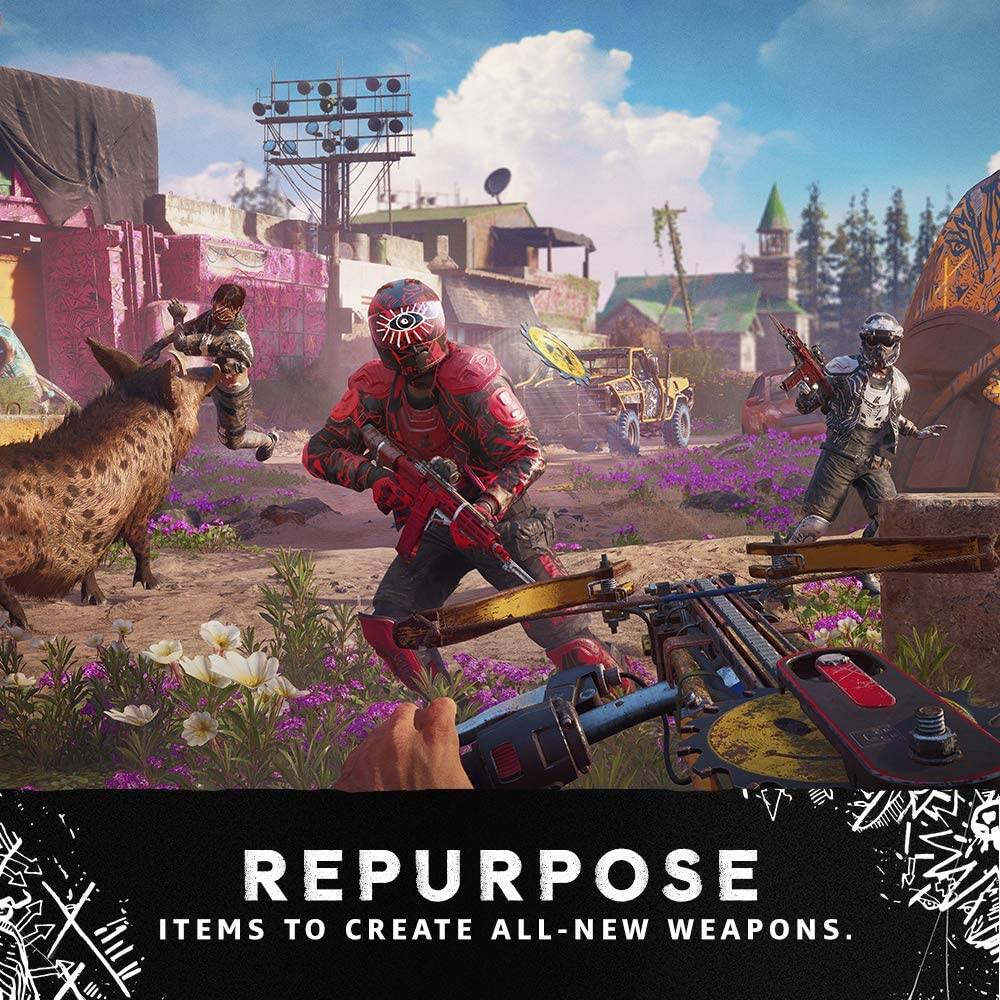 REPURPOSE ITEMS TO CREATE ALL-NEW WEAPONS.