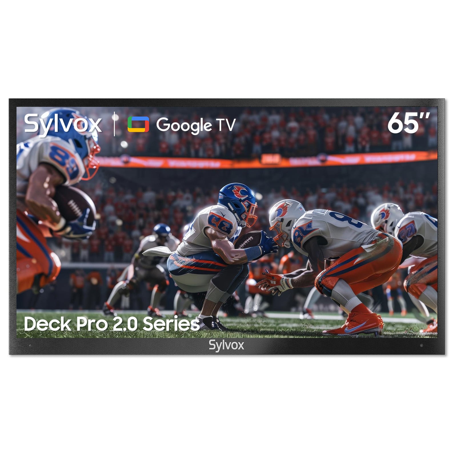 Sylvox - 65" Outdoor TV, 1000nits Google Smart TV, IP55 Waterproof Partial Sun Outside TV(Deck Pro2.0)