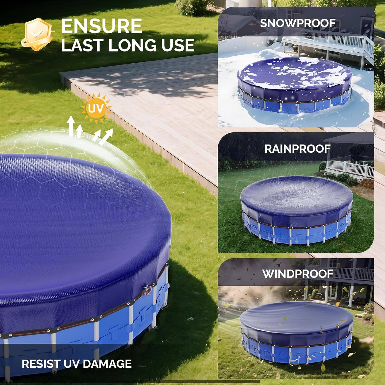 Ensure last long use snowproof rainproof windproof resist UV damage