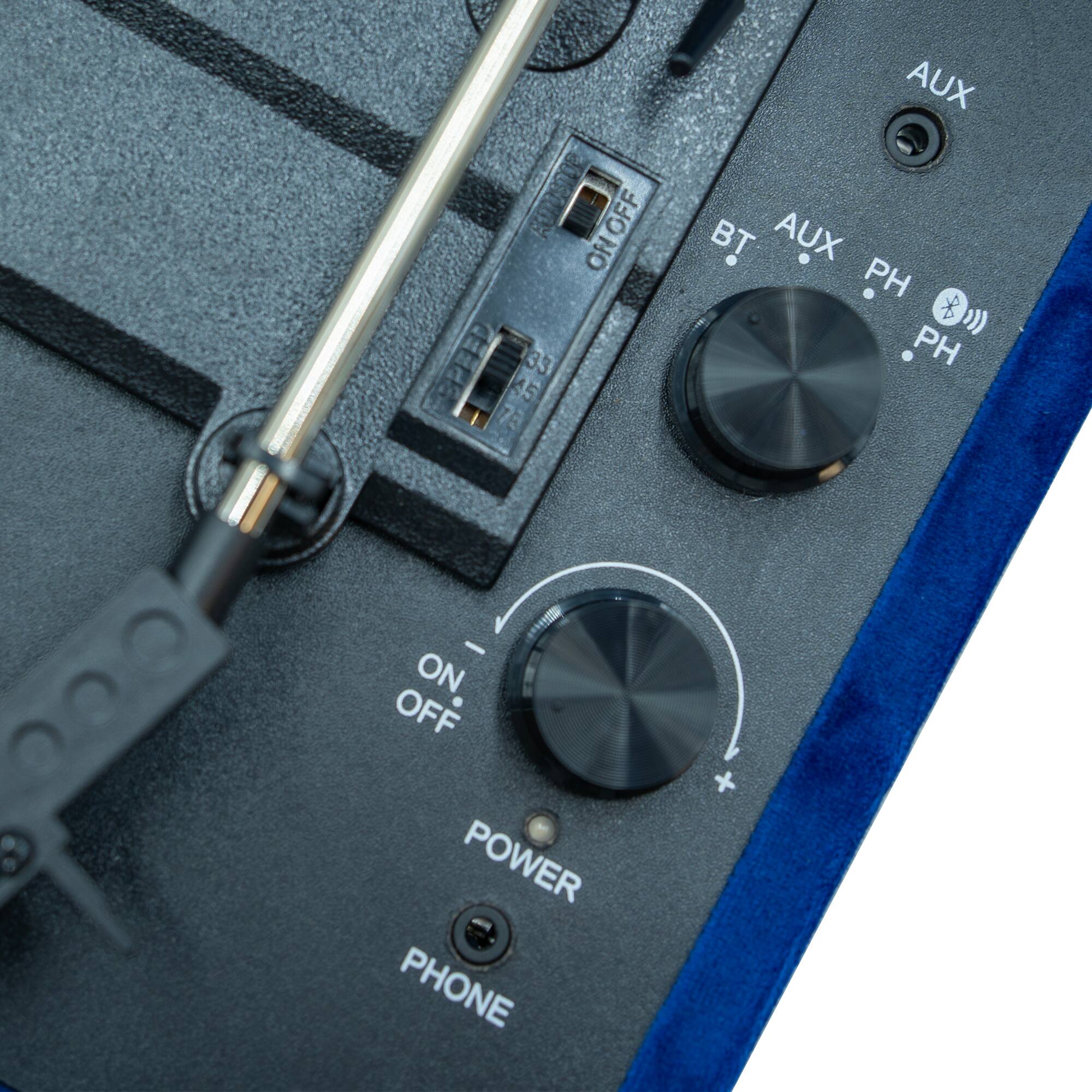 ON/OFF  
SPEED 33 333 45 73  
AUX BT AUX PH * PH  
ON OFF  
POWER  
PHONE