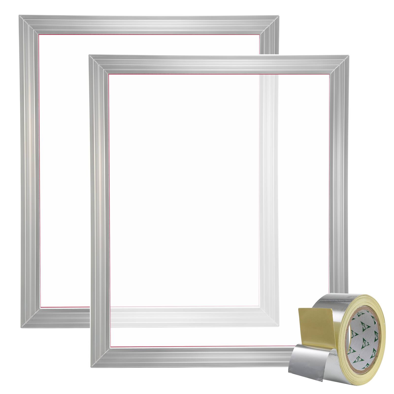 Alt View 5. VEVOR - Screen Printing Kit, 2 Pieces Aluminum Silk Screen Printing Frames, 20x24inch Silk Screen Printing Frame - Silver.