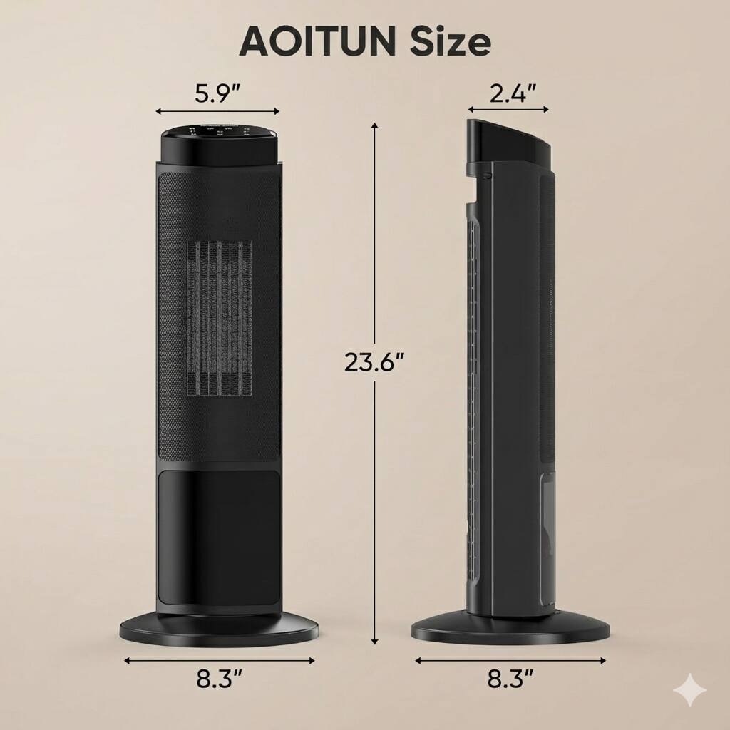 AOITUN Size  
5.9"  
2.4"  
23.6"  
8.3"  
8.3"