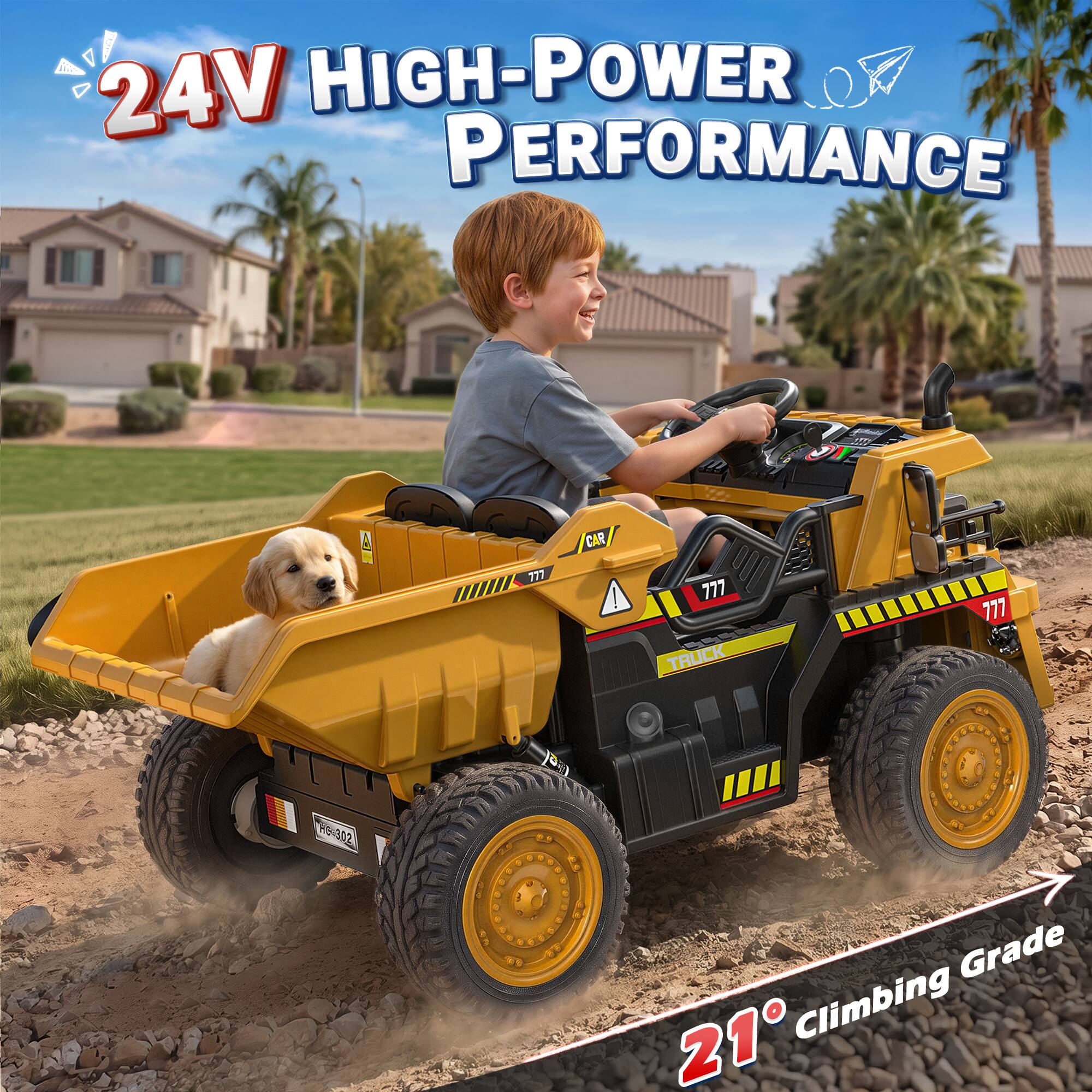 24V HIGH-POWER PERFORMANCE  
MD  
777  
CAR  
777  
TRUCK  
777  
302  
Grade 21 Climbing