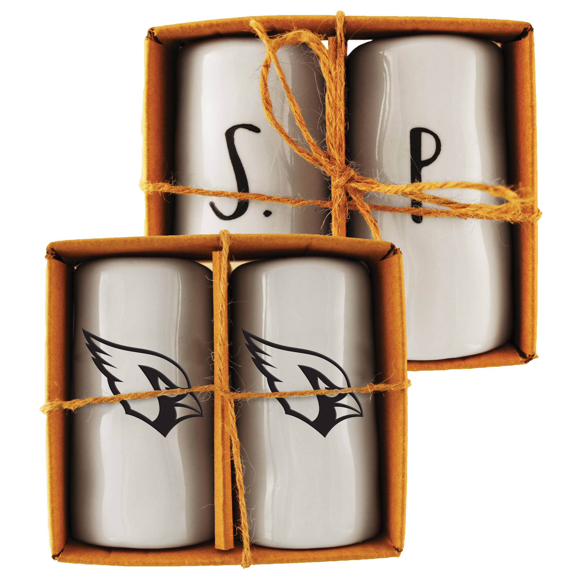 Front. The Memory Company - Arizona Cardinals Artisan Salt & Pepper Shakers - Multicolor.