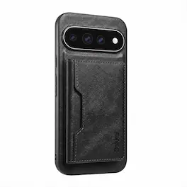 Dteck - Magnet Wallet RFID Blocking Case for Google Pixel 11 Pro, 2 in 1 Detachable Credit Card PU Leather Shockproof Cover - Black