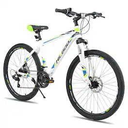 HILAND - H200 26" Mountain Bike for Men Women - Multi-Spokes Wheel - White