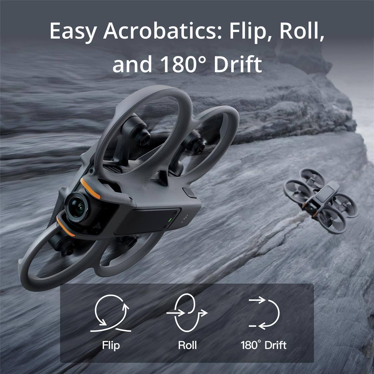 Easy Acrobatics: Flip, Roll, and 180° Drift