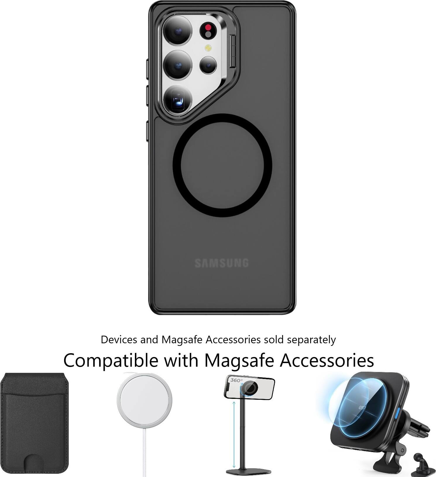 SAMSUNG Devices and Magsafe Accessories sold separately Compatible with Magsafe Accessories 360