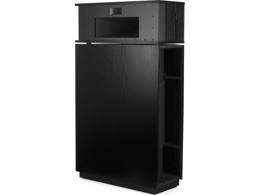 Left. Klipsch - Klipsch Klipschorn AK6 Three Way Floor Standing Black Loudspeaker (Pair).
