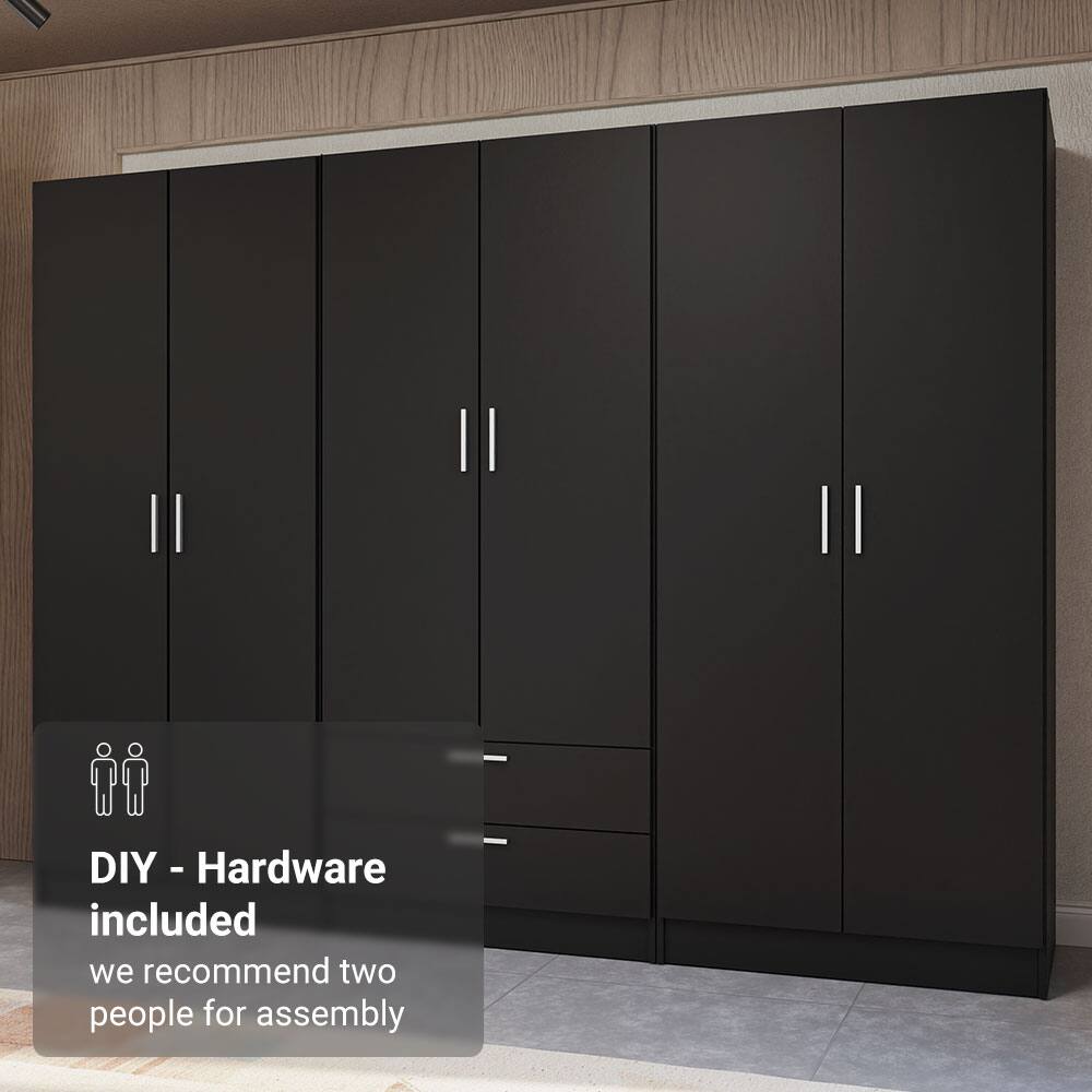 DIY - Hardware included  
we recommend two people for assembly