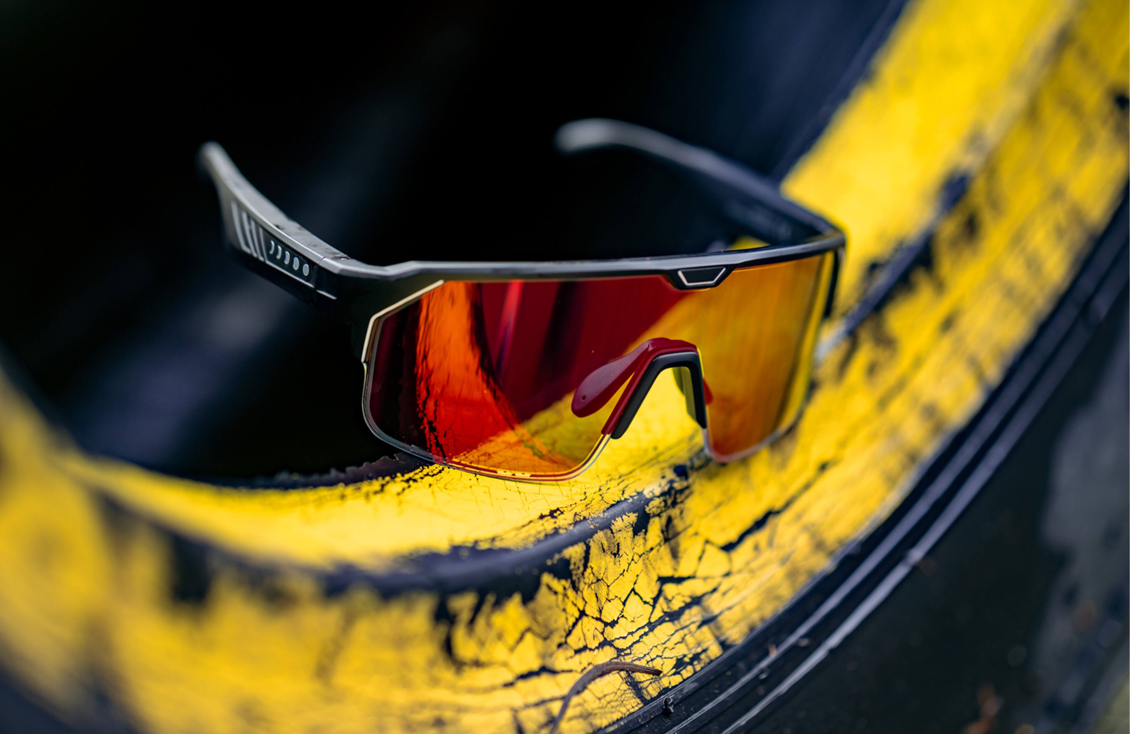 Alt View 7. Chamelo - Sport Music Shield Slider HVL - Black frame | Fire lenses.