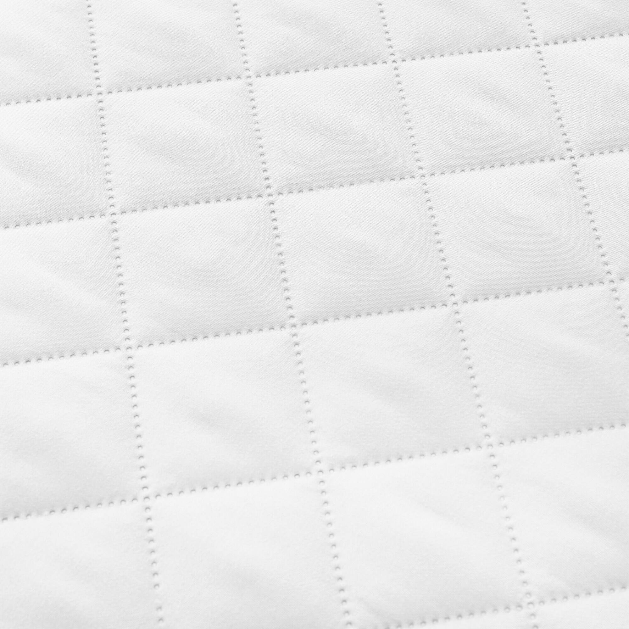 Back. Peace Nest - Peace Nest -  Waterproof Mattress Protector - Noiseless & Secure Fit - White - Full - White.