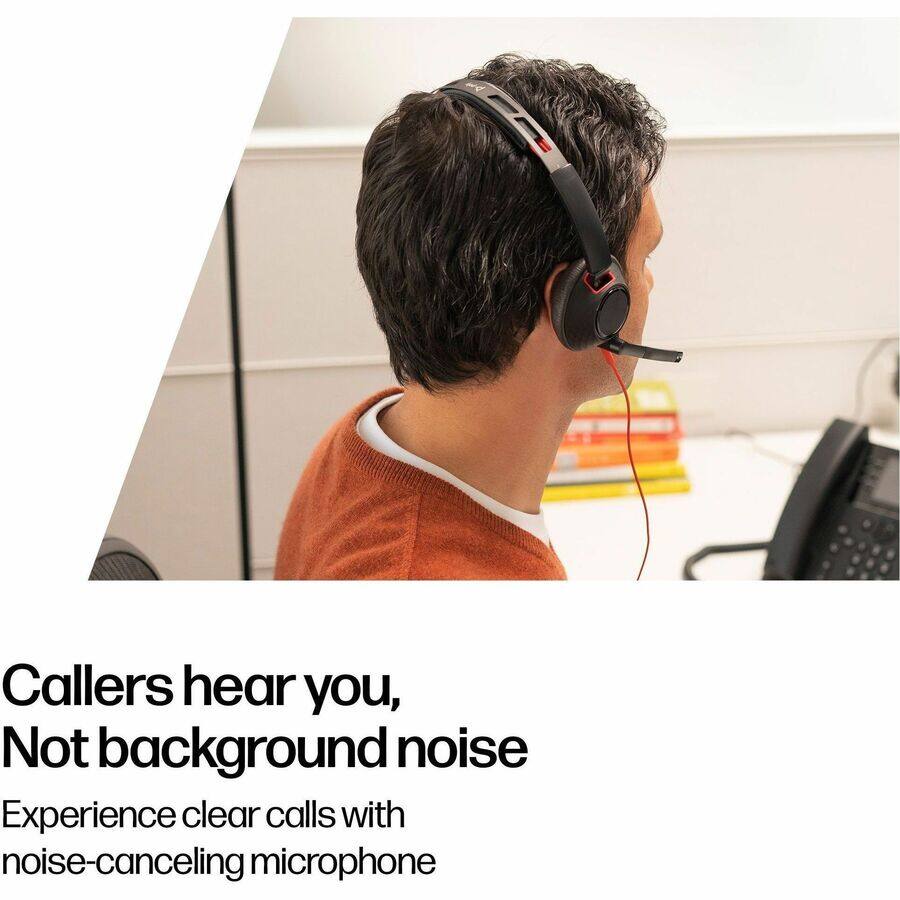 Callers hear you, Not background noise  
Experience clear calls with noise-canceling microphone