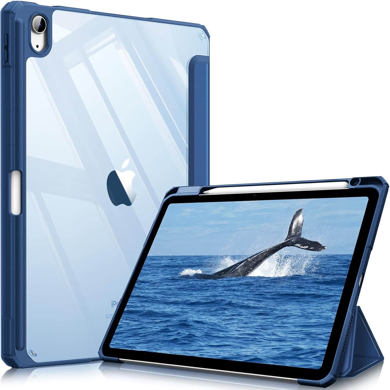 Fintie - Clear Case for iPad Air 11-inch (M4/M3/M2) & iPad Air 4th/5th Gen 10.9 inch | Hybrid Slim Shockproof Shell Cover - Navy Blue price history on PriceWatchPro