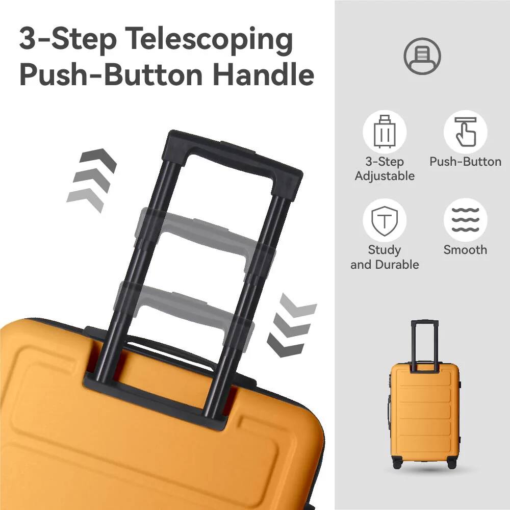 3-Step Telescoping Push-Button Handle

- 3-Step Adjustable
- Push-Button
- Study and Durable
- Smooth