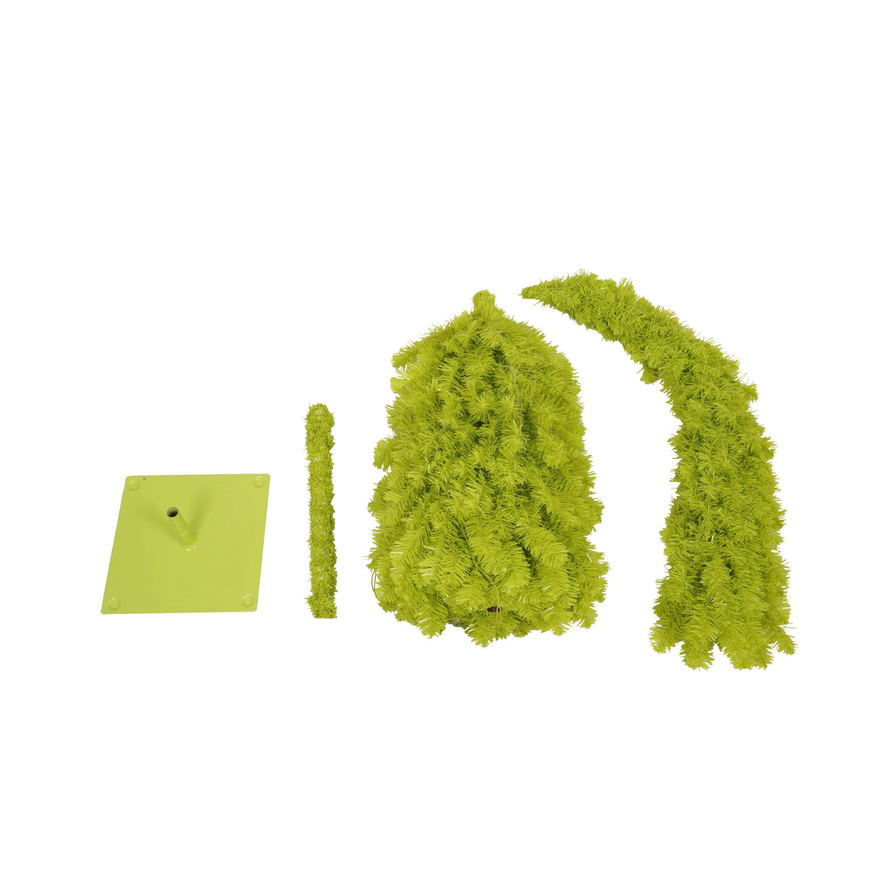 Alt View 10. BreeBe - 5FT Hinged Fir Artificial Fir Bent Top Christmas Tree - Green,White.