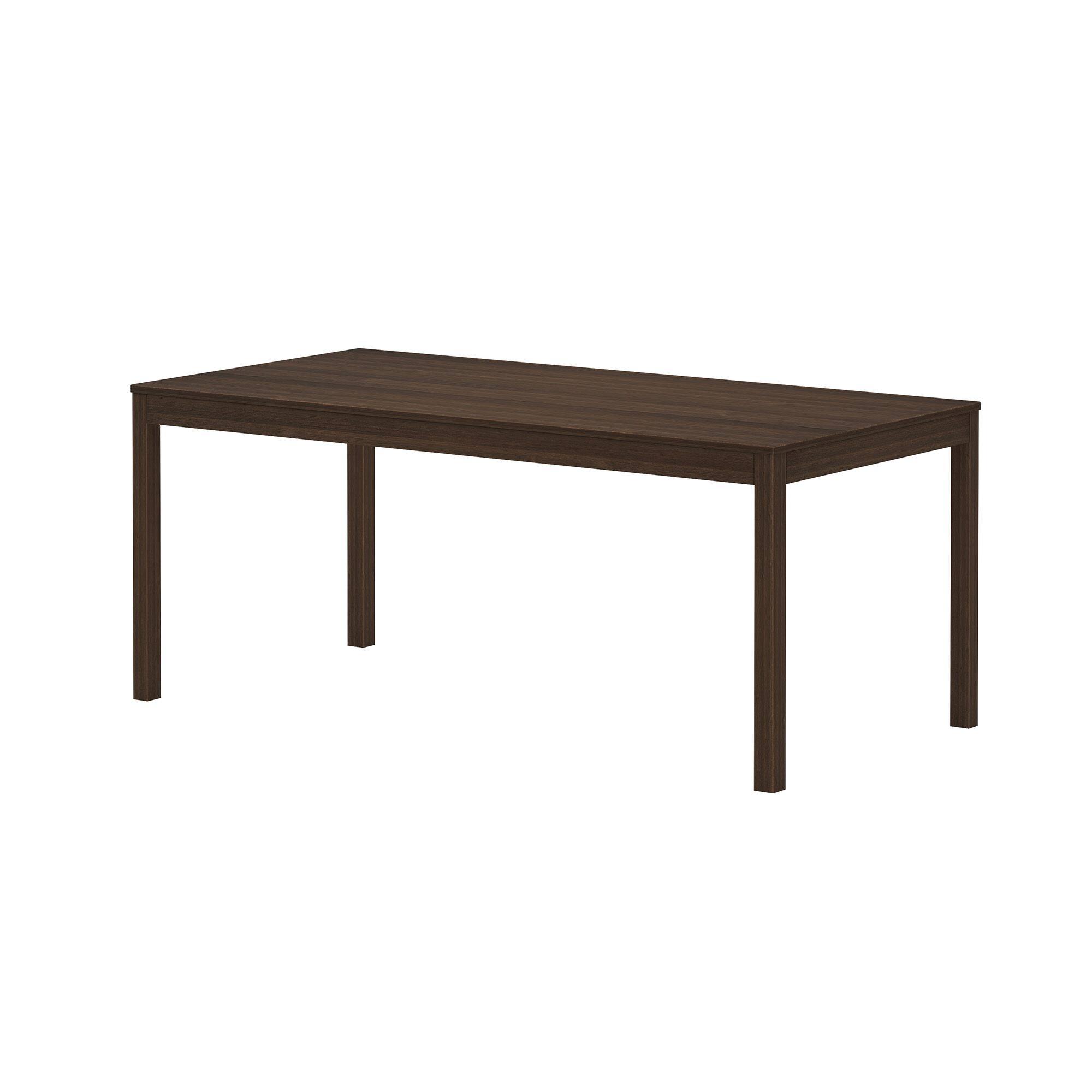 Alt View 3. Grain & Grove - Rectangular Dining Table (72in / 1830mm), Walnut - Walnut.