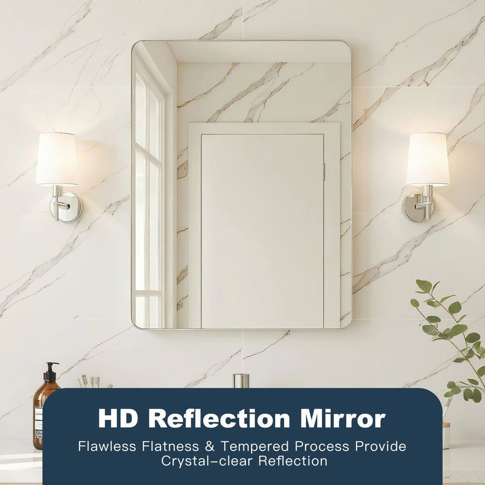 HD Reflection Mirror  
Flawless Flatness & Tempered Process Provide Crystal-clear Reflection