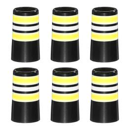 Unique Bargains - Golf Ferrules, 25 mm Taper Tip Shaft Iron Ferrules Durable CAP Protector, 6pcs & 0.37" - Fits Club Repair/Maintenance - Yellow