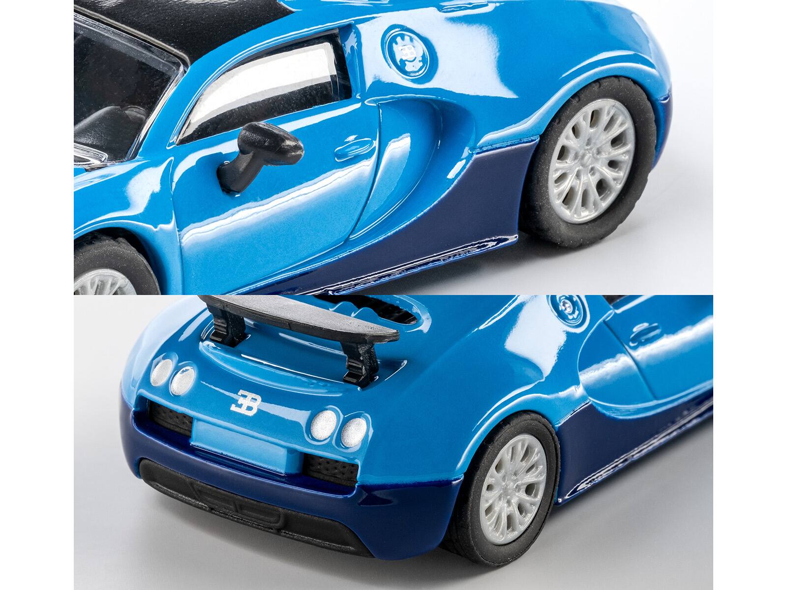 Alt View 1. Majorette - 2005 Bugatti Veyron 16.4 Super Sport Blue "Collection" Series 1/64 Diecast Model Car by Majorette.