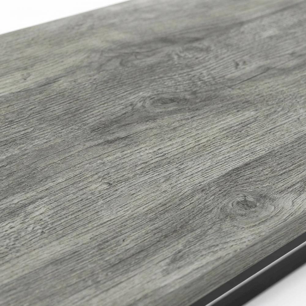 Alt View 4. FurniFact - Modern TV Stand for 50 Inch TVs in French Oak Grey with Composite Wood Finish - Gray.