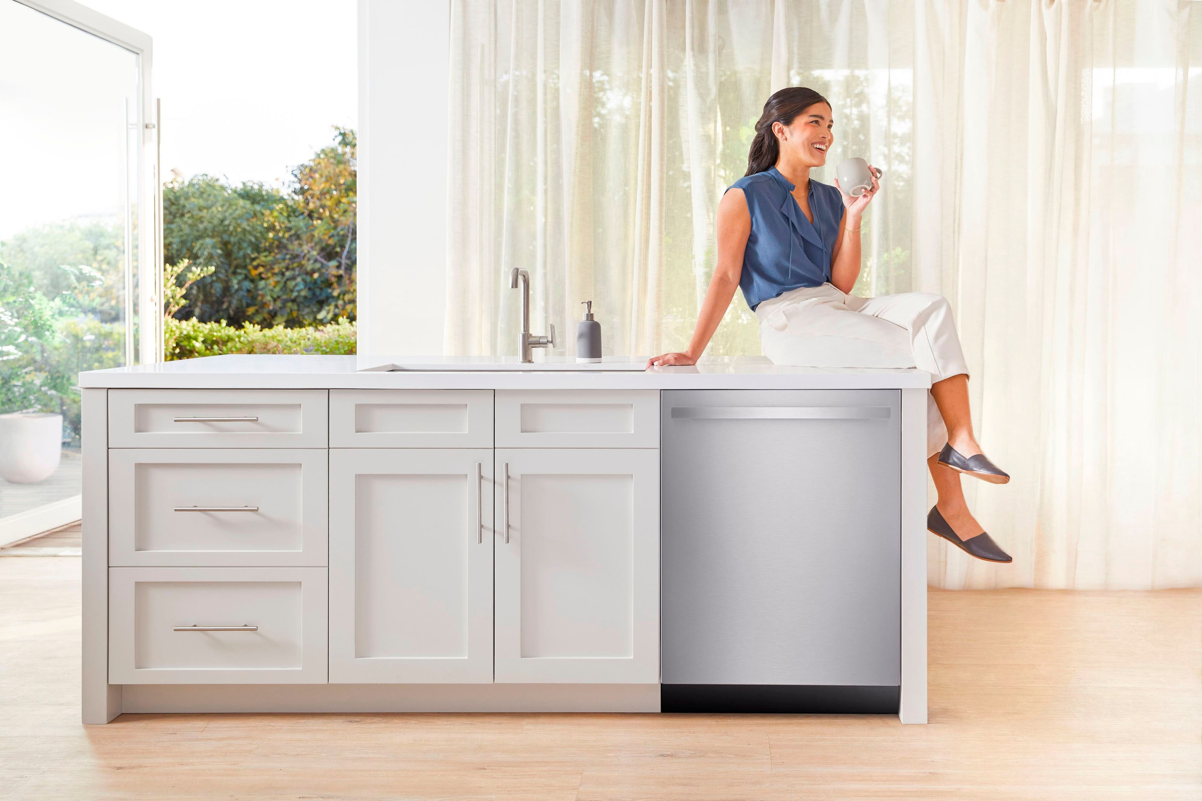 Alt View 29. Bosch - 800 Series 24" Top Control Smart Built-In Stainless Steel Tub Dishwasher with Flexible 3rd Rack, 42 dBA - Stainless Steel.