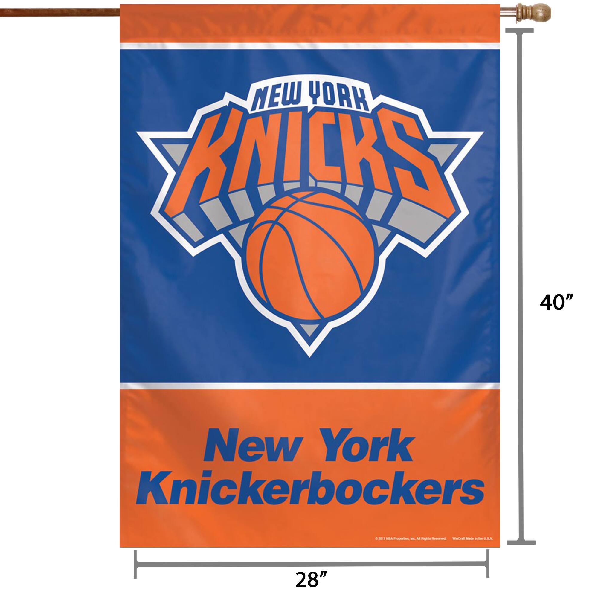 NEW YORK KNICKS  
40"  
New York Knickerbockers  
28"