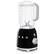 Angle. SMEG - SMEG BLF01 Countertop 4-Speed Blender, 48 oz - Black.