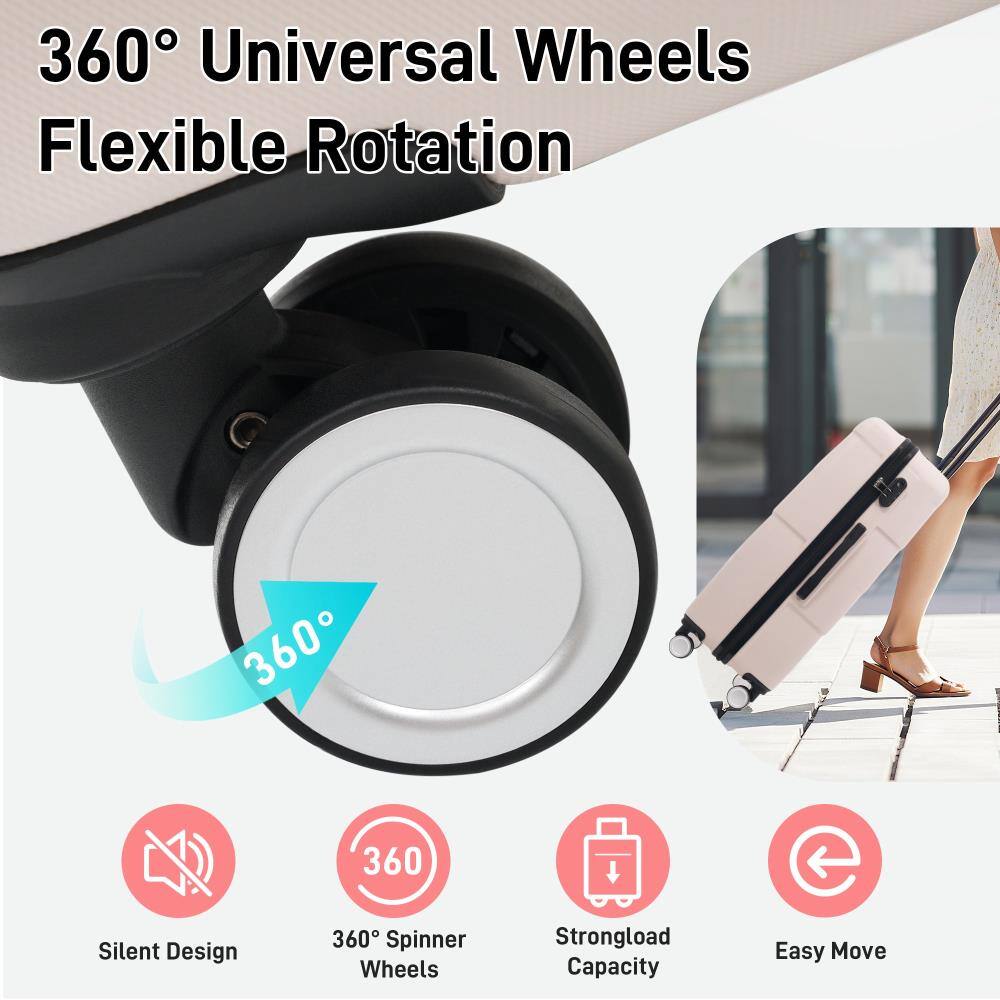 360° Universal Wheels  
Flexible Rotation  

- Silent Design  
- 360° Spinner Wheels  
- Strongload Capacity  
- Easy Move