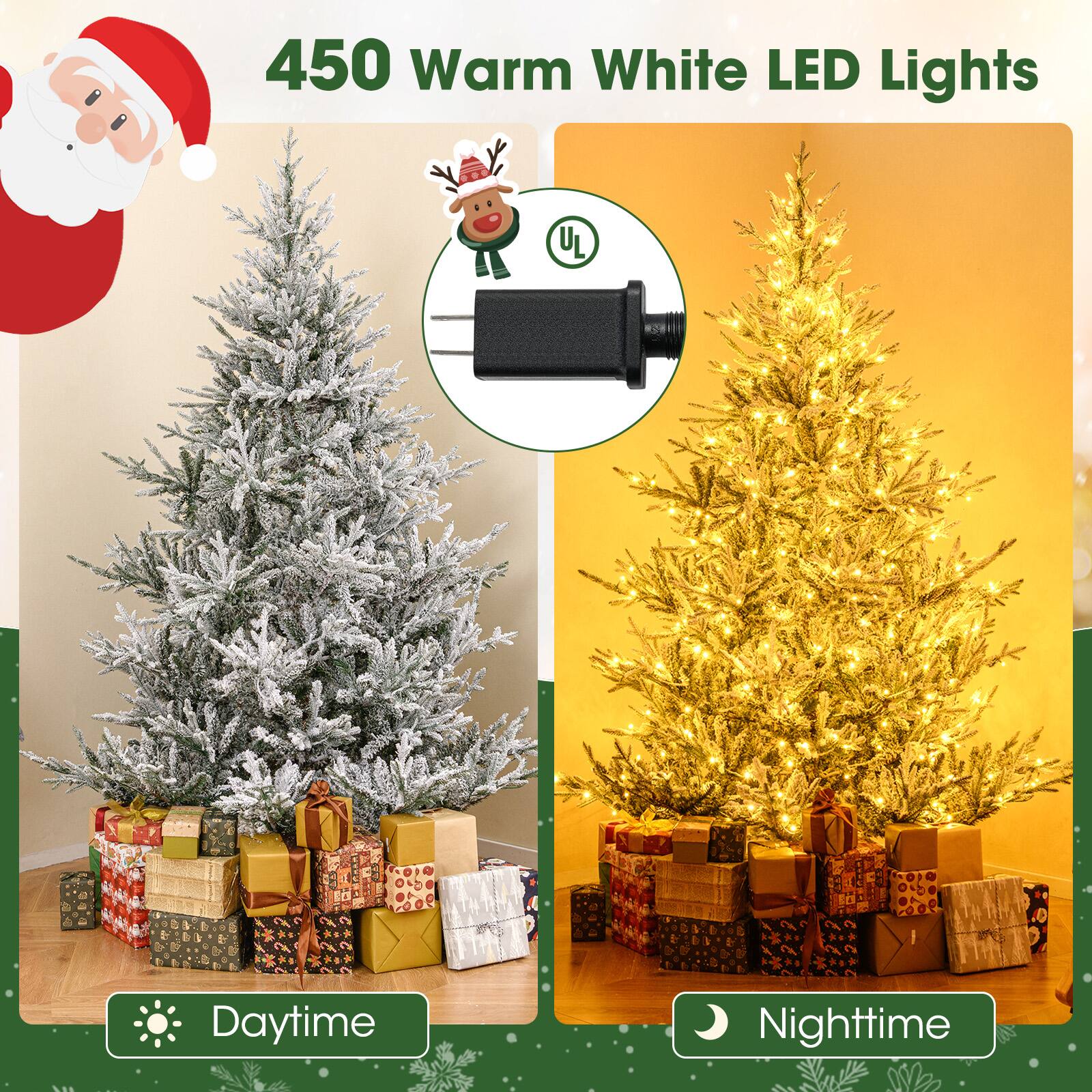 450 Warm White LED Lights

UL

Daytime

Nighttime