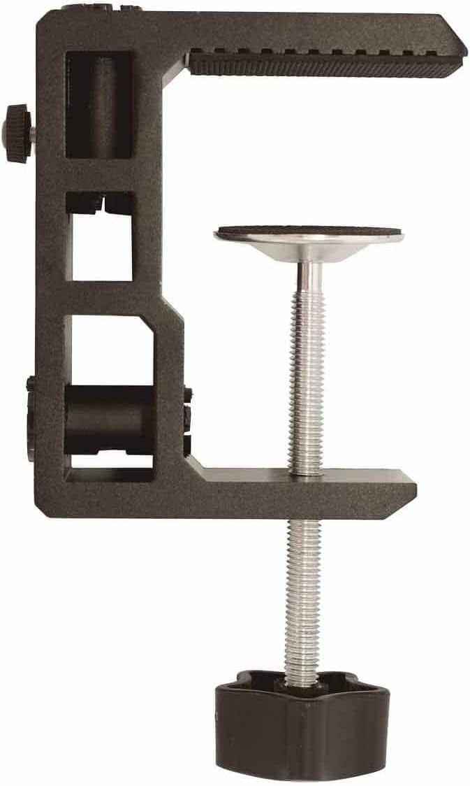 Schertz - Replacement Heavy Duty 1/2" C-Clamp for Desk Lamps, Magnifiers, Phone, iPad, Tablet & Mic Holders (G2 Black) - ‎G2 Black