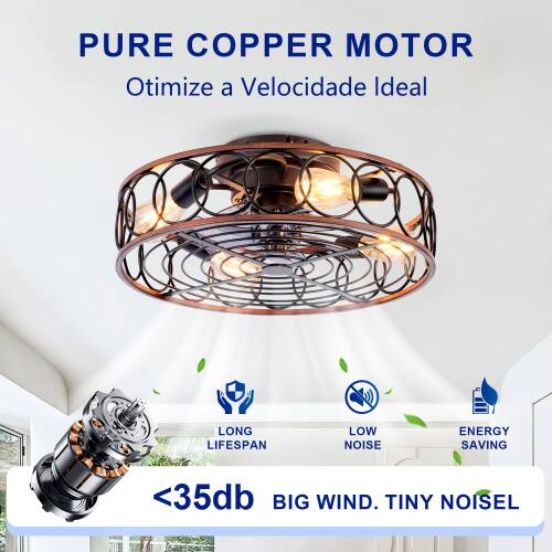 PURE COPPER MOTOR  
Otimize a Velocidade Ideal  
LONG LIFESPAN  
LOW NOISE  
ENERGY SAVING  
<35db  
BIG WIND. TINY NOISE