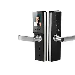 Cluzine - Smart Electric Front Door Lock Tuya Fingerprint Card Password Aluminum Lock