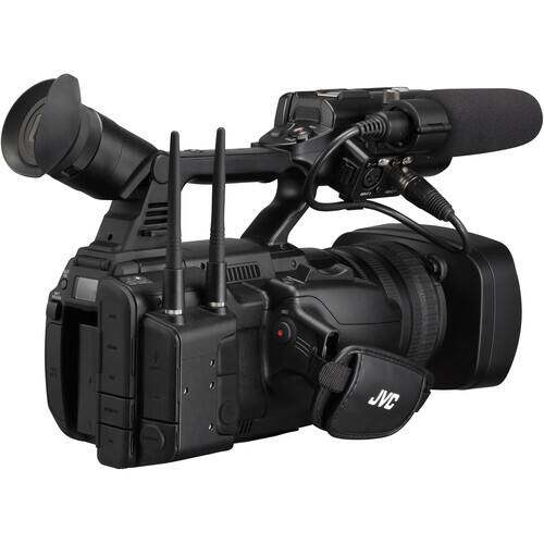 Alt View 5. JVC - JVC GY-HC550 9.35MP 4K UHD Handheld 4K Broadcast Professional Camcorder + More.