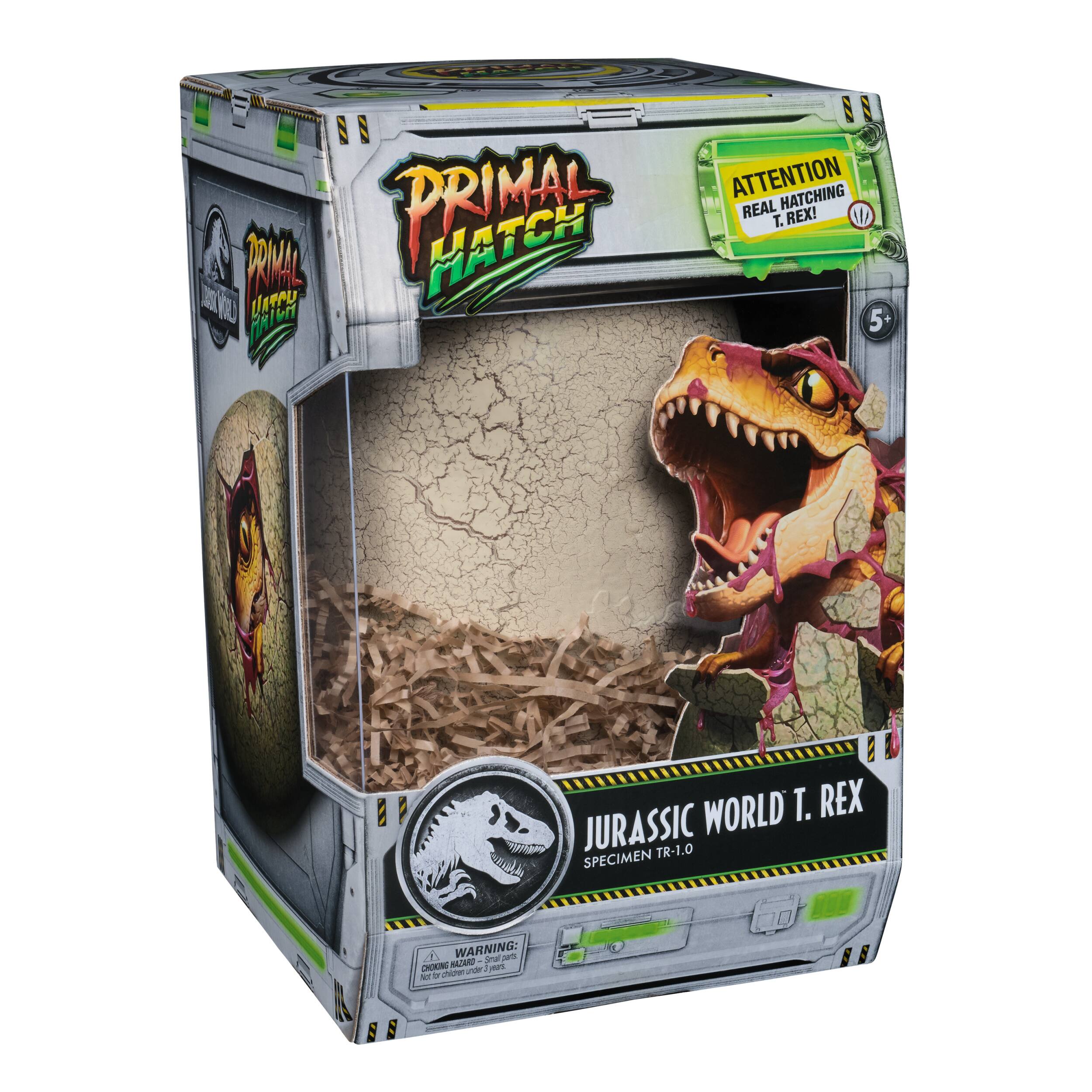 PRIMAL MATCH

ATTENTION HATCHING PL PRIMA REAL T. REX!

JURASSIC WORLD T. REX
SPECIMEN TR-1.0

WARNING: CHOKING HAZARD - Small parts. Not for children under 3 years.