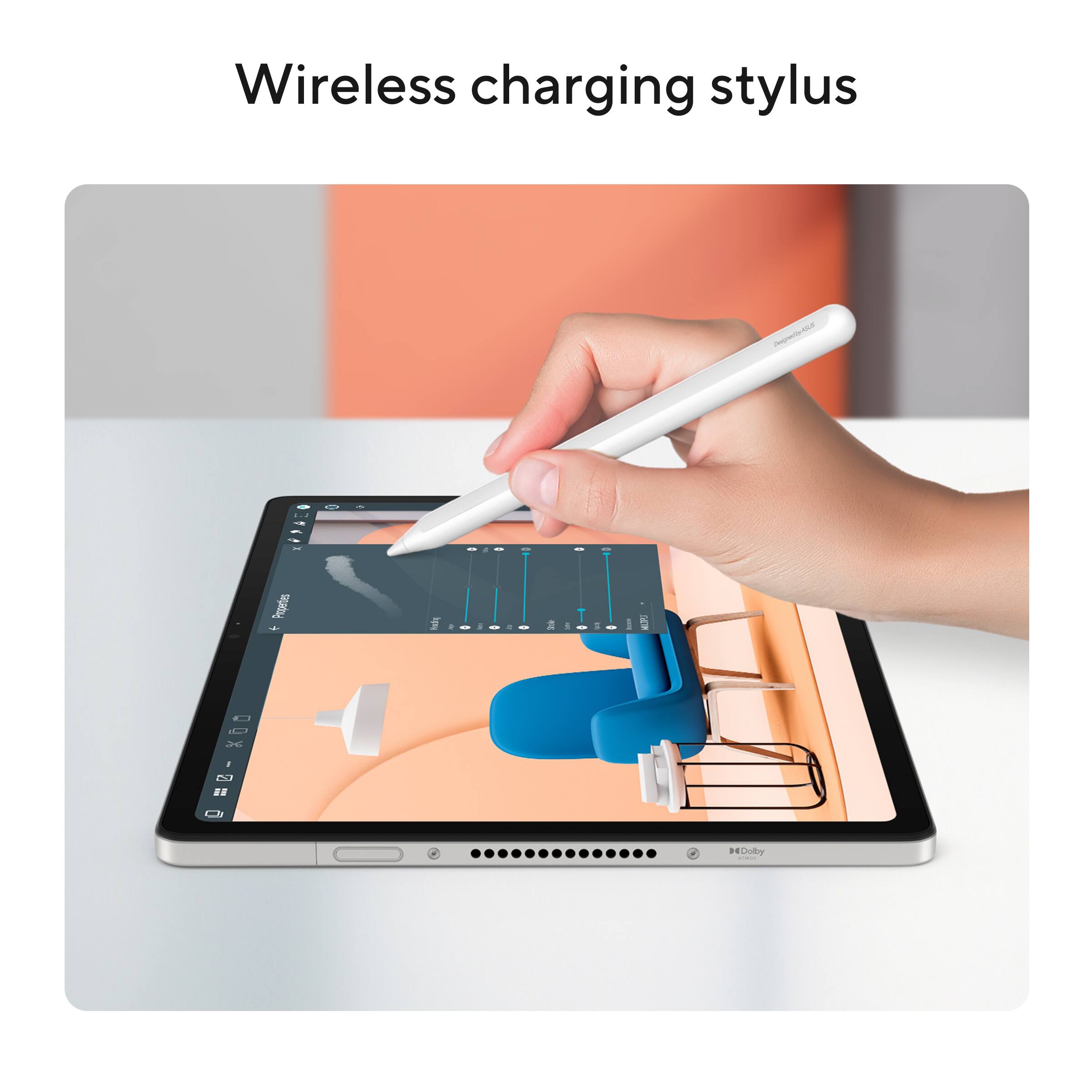 Wireless charging stylus

Properties:
- 00% S I - DO 1 CM
- 00ky