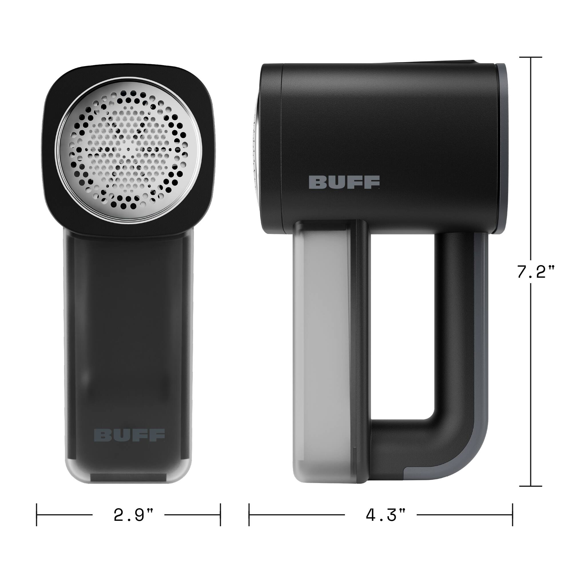 BUFF  
7.2"  
2.9"  
4.3"