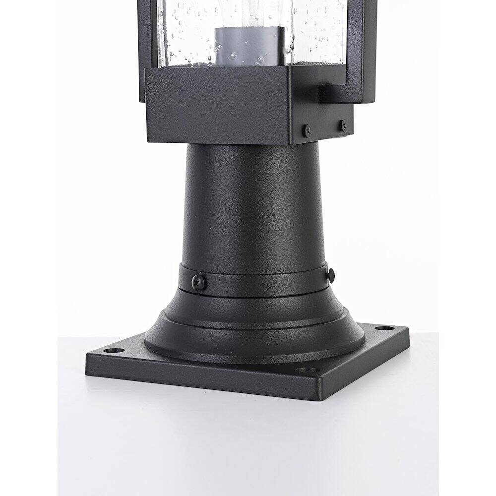 Alt View 2. Elegant Lighting - Tilton 7 inch Outdoor Pendant in Black - Black.