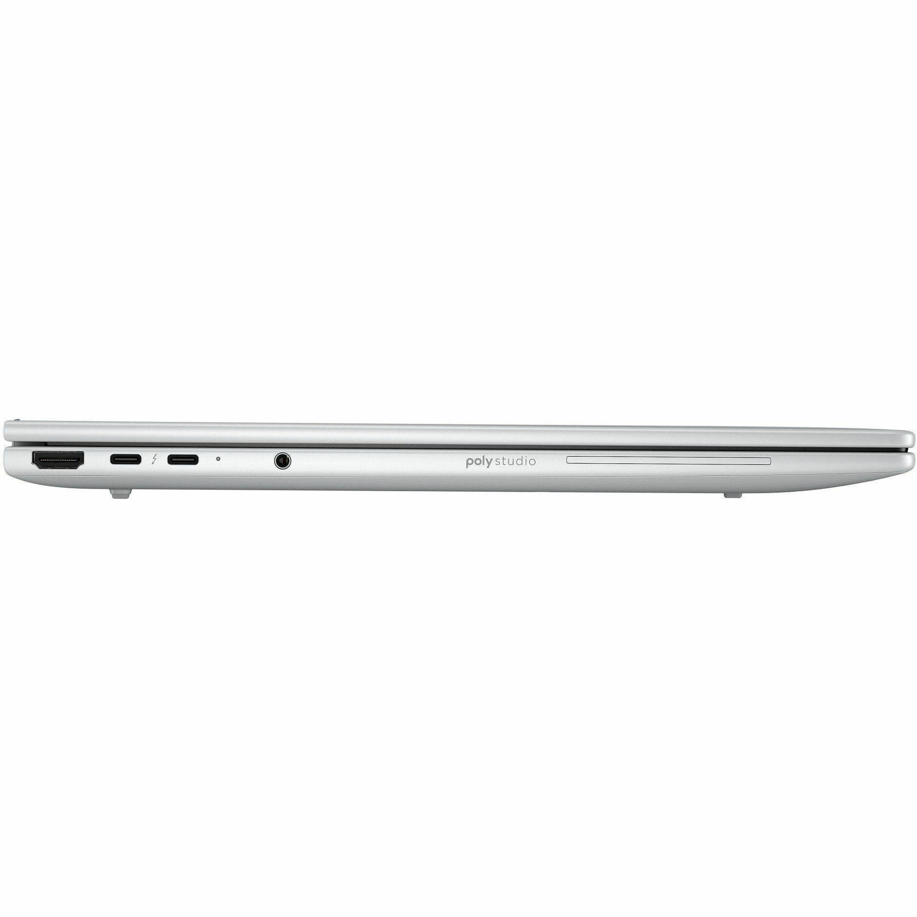 Alt View 3. HP - HP EliteBook 8 G1a 16" Copilot+ PC Notebook - WUXGA - 60 Hz - AMD Ryzen 7 PRO 250 - 16 GB - 512 GB SSD - English - Glacier Silver.