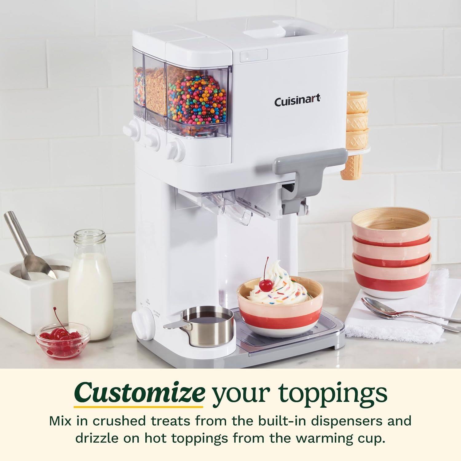 Cuisinart Refurbished Excellent Mix It In Soft Serve Ice Cream