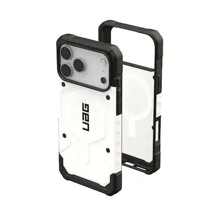Front. UAG - iPhone 18 Pro Max/iPhone 17 Pro Max Case with MagSafe, Traction Grip, Drop Protection, Rugged Cover, Pathfinder - White.