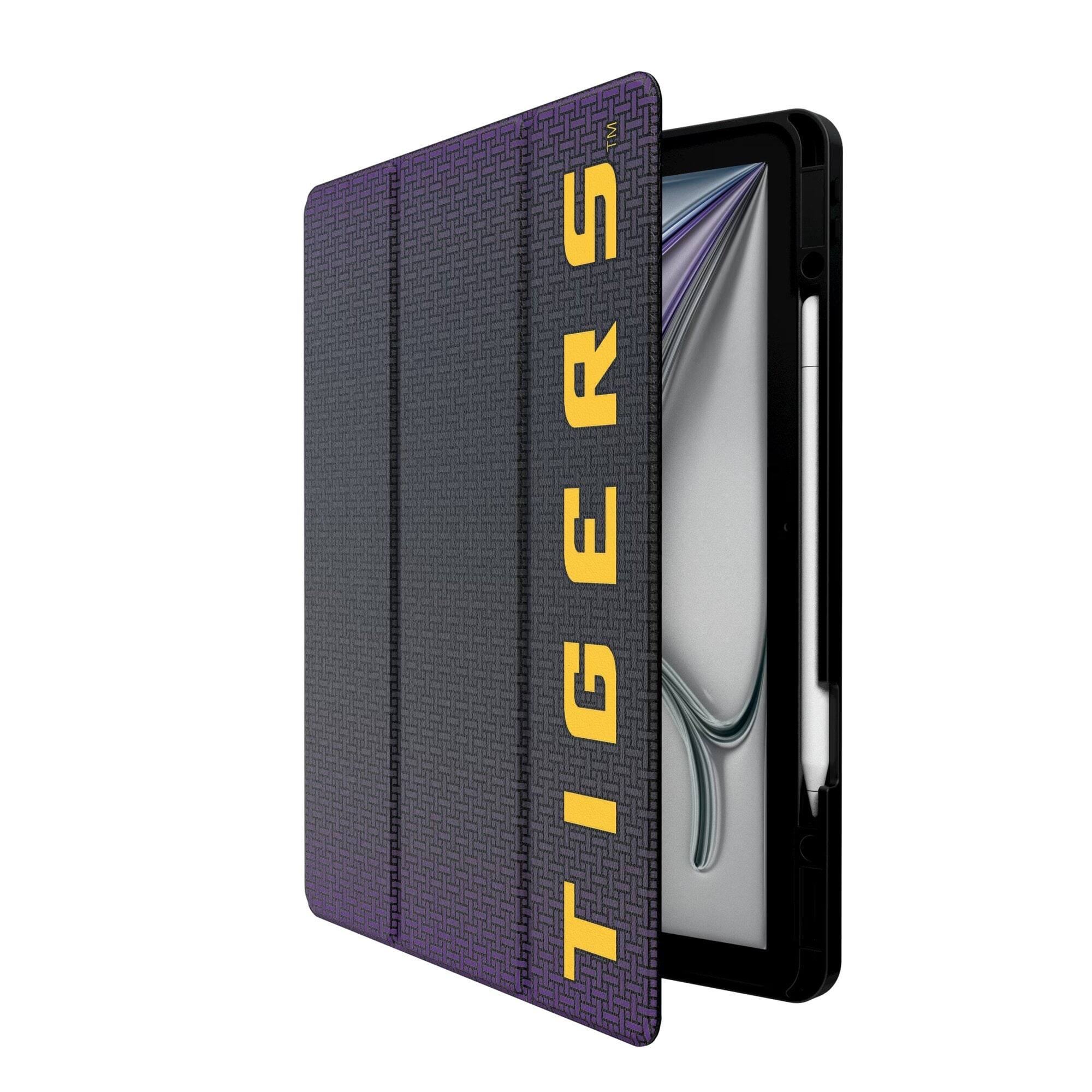 Alt View 1. Keyscaper - LSU Tigers iPad Case - 13in Air M2/M3 - Black.