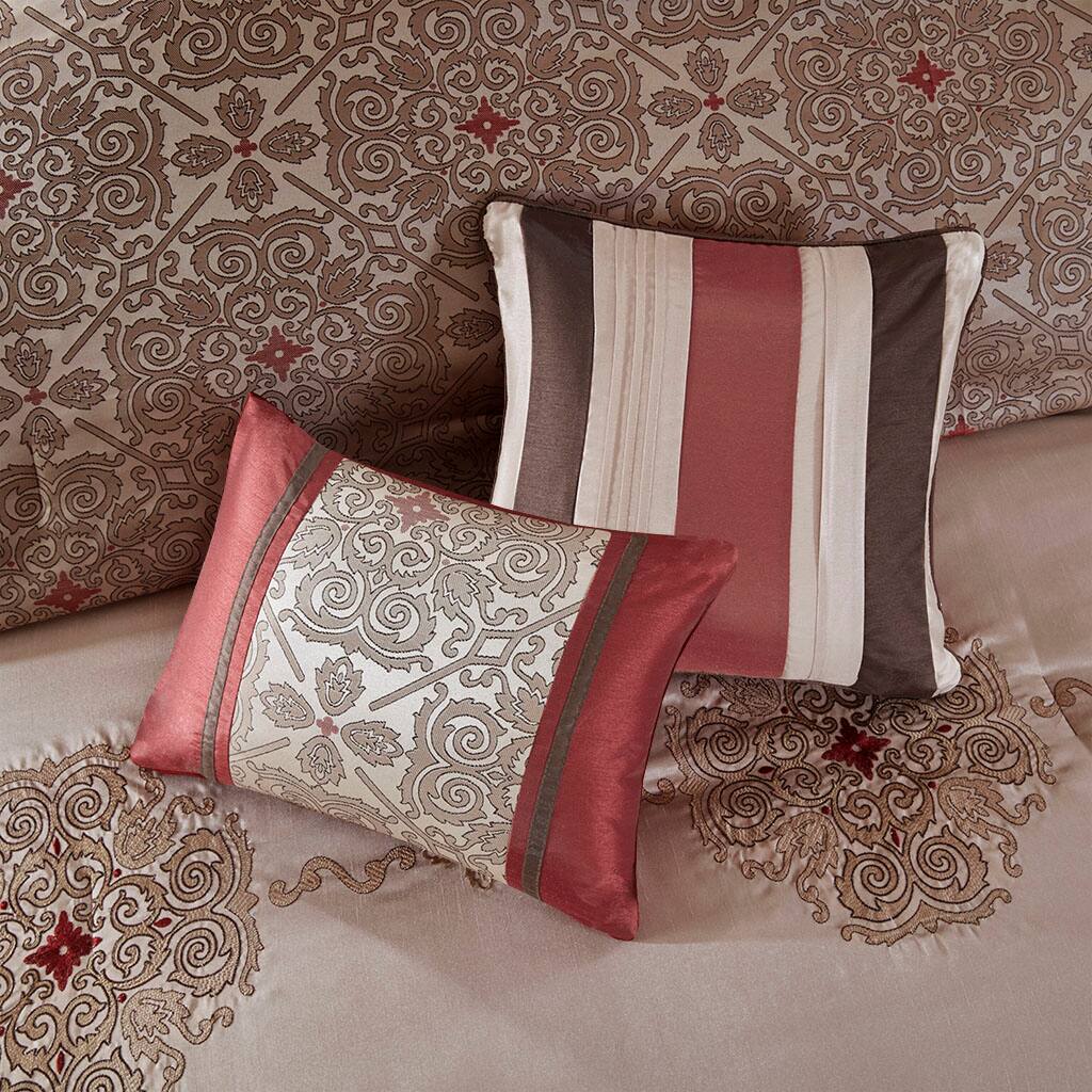 Alt View 1. Gracie Mills - Gracie Mills Morton 24-Piece Complete Bedroom Makeover Room-in-a-Bag Set - Red.
