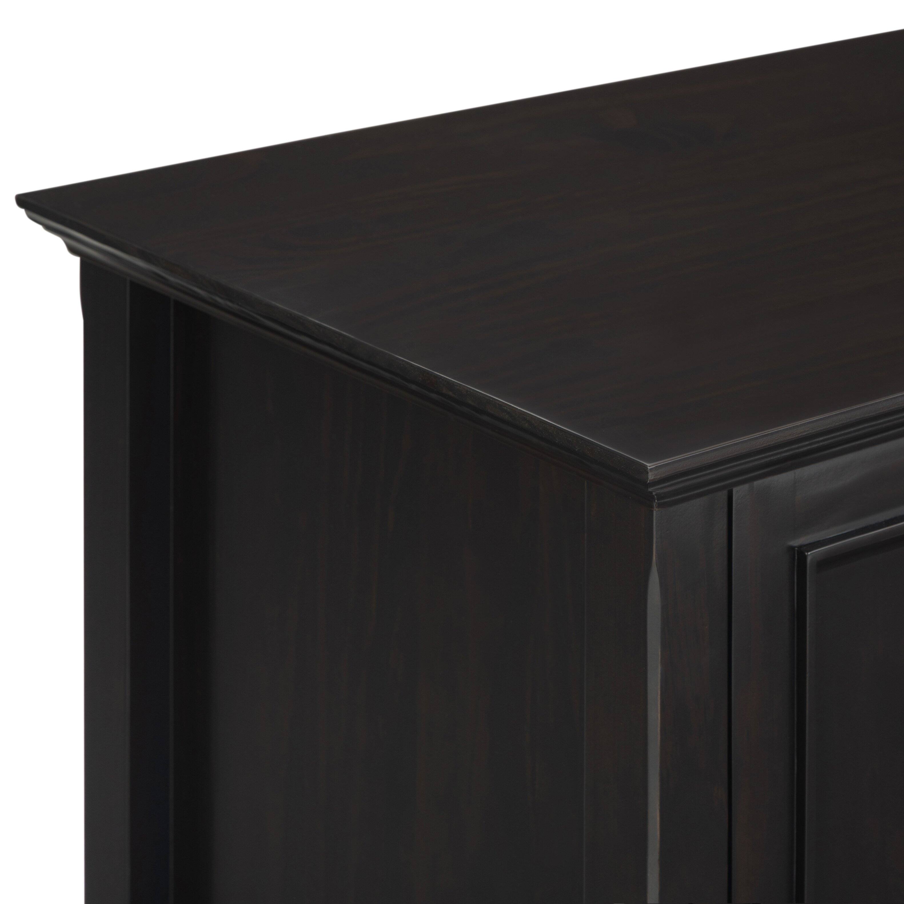 Alt View 2. Simpli Home - Amherst 72 inch Solid Wood TV Media Stand in Hickory Brown - Hickory Brown.