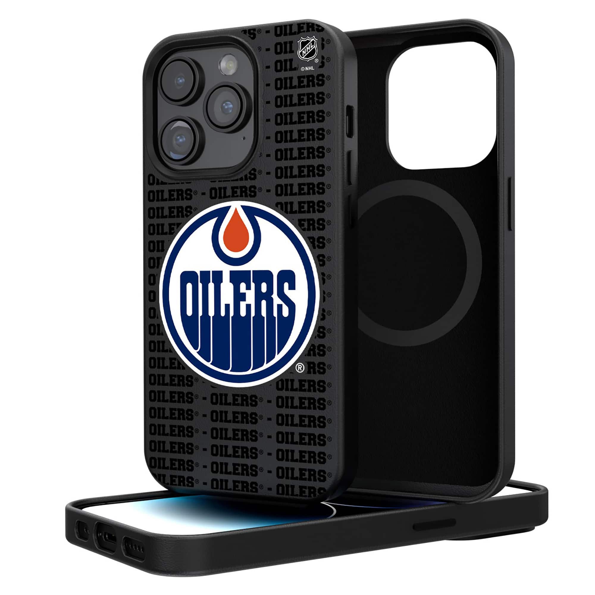 Keyscaper - NHL - Edmonton Oilers Primary Logo iPhone Magnetic Bump Case - 16 Pro - Black price history on PriceWatchPro