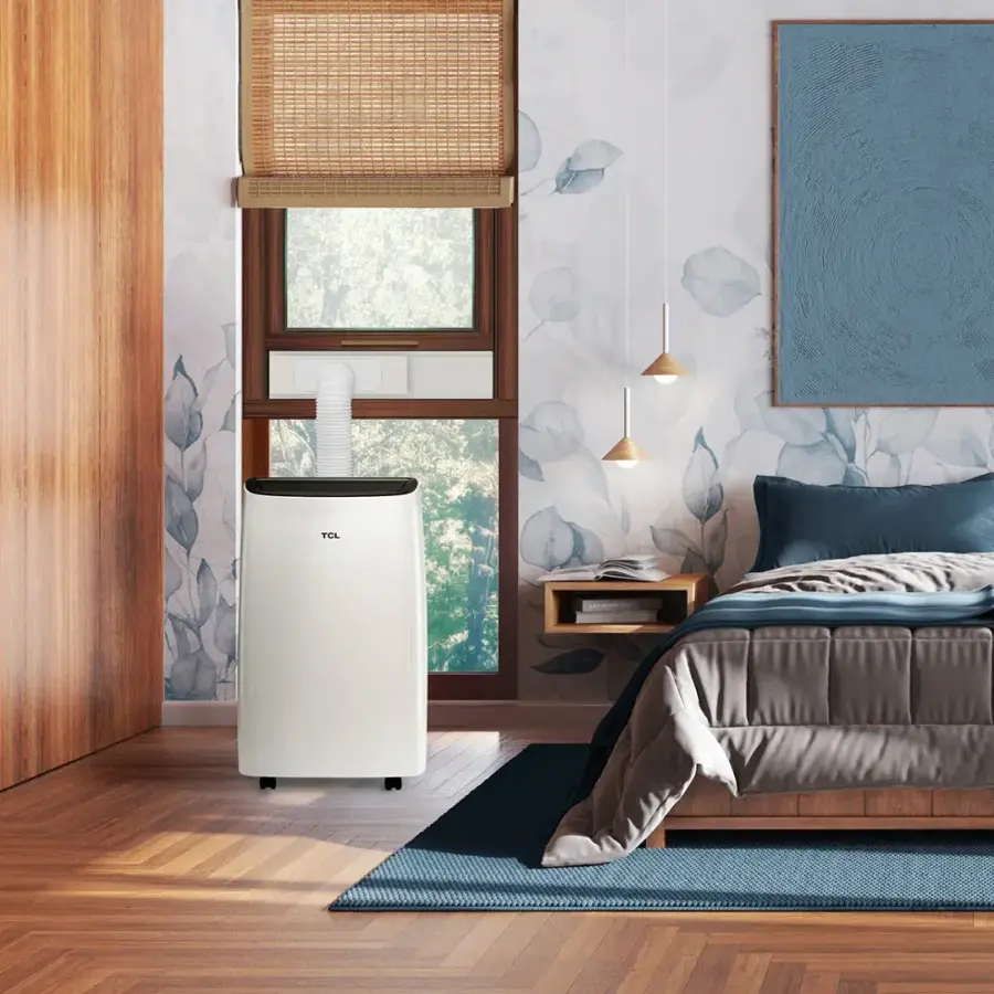 Alt View 7. TCL - 300 Sq. Ft. 7,000 BTU 3-in-1 Smart Portable Air Conditioner - White.