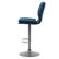 Alt View Zoom 13. CorLiving - Palmer Adjustable Channel Tufted Upholstered Barstool (set of 2) - Blue.
